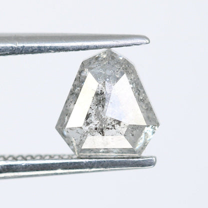 0.92 CT Geometric Cut Loose Salt And Pepper Natural Polished Diamond For Wedding RingFor Gold Ring Diamonds