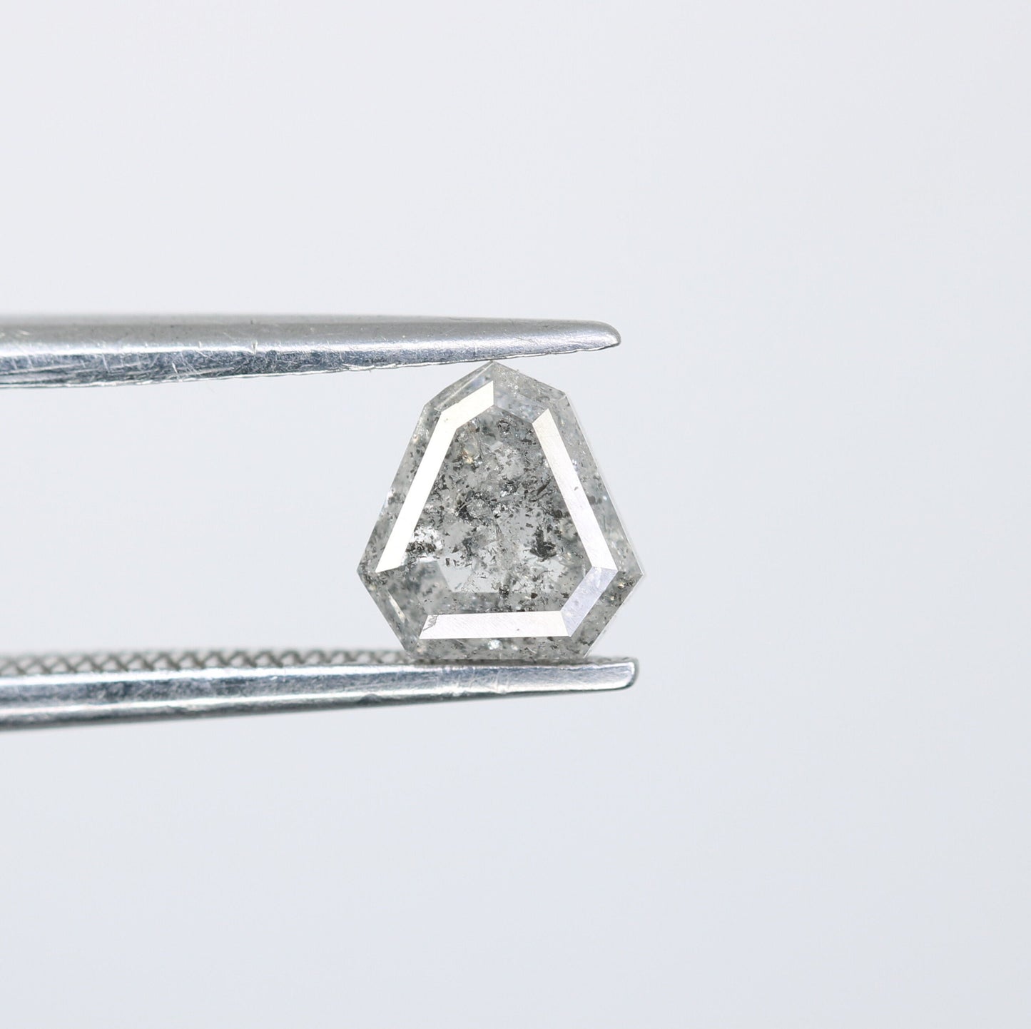 0.92 CT Geometric Cut Loose Salt And Pepper Natural Polished Diamond For Wedding RingFor Gold Ring Diamonds