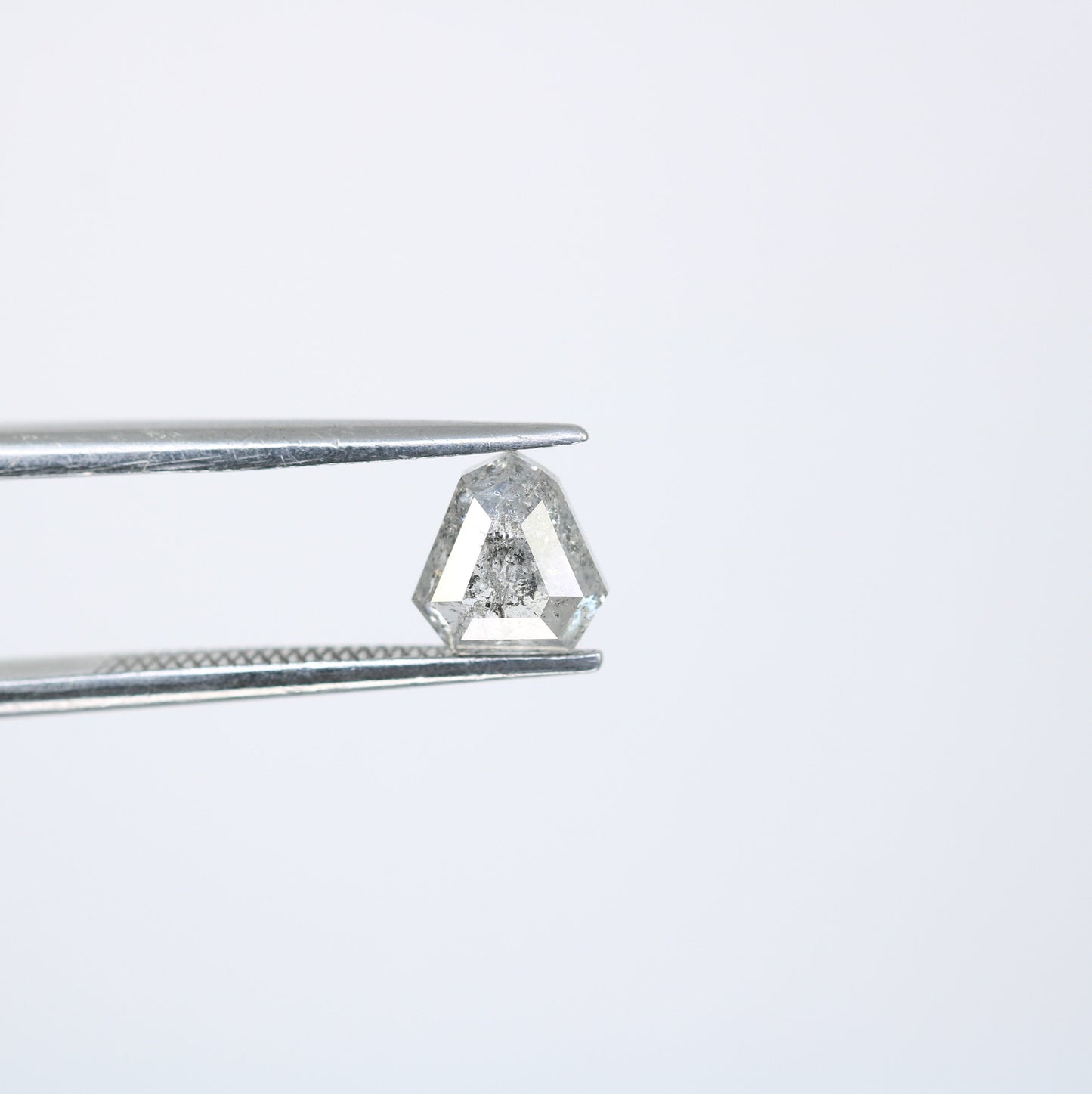 0.92 CT Geometric Cut Loose Salt And Pepper Natural Polished Diamond For Wedding RingFor Gold Ring Diamonds