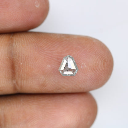 0.92 CT Geometric Cut Loose Salt And Pepper Natural Polished Diamond For Wedding RingFor Gold Ring Diamonds