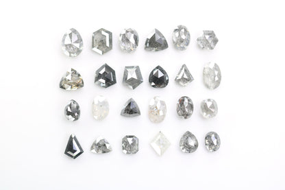 Unique Salt and Pepper Diamond | Mixed Shape Natural Loose Diamonds for Earrings & Wedding Rings | Perfect Gift for Necklaces