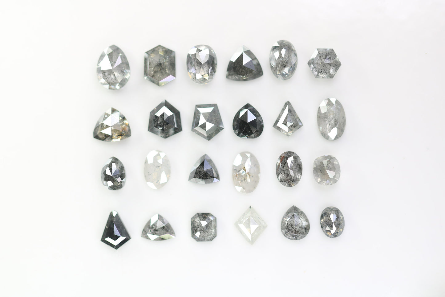 Unique Salt and Pepper Diamond | Mixed Shape Natural Loose Diamonds for Earrings & Wedding Rings | Perfect Gift for Necklaces