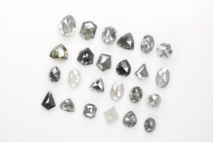 Unique Salt and Pepper Diamond | Mixed Shape Natural Loose Diamonds for Earrings & Wedding Rings | Perfect Gift for Necklaces