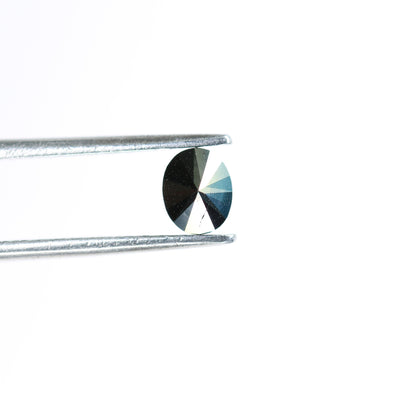0.44 CT Oval Rustic Black Diamond | Wedding Gift, Engagement Gift, Gift for Wife | Natural Black Diamond for Gold Ring