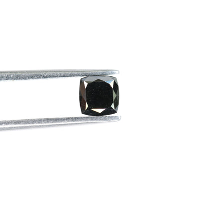 0.49 CT Cushion Black Diamond | Wedding Ring, Engagement Ring Stone | Gift for Girlfriend, Wife | Black Diamond for Gold Ring