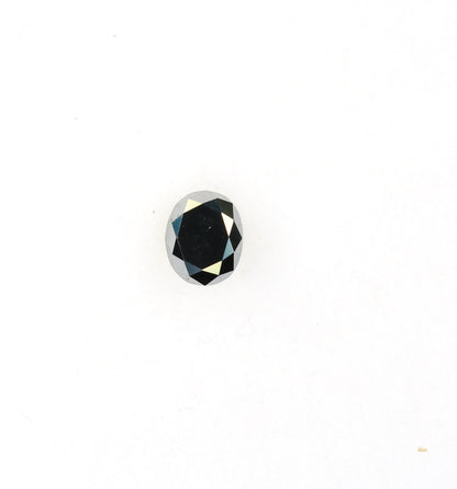0.49 CT Natural Oval Black Diamond | Engagement Ring Stone | Anniversary Gift | Wedding Gift for Gold Ring