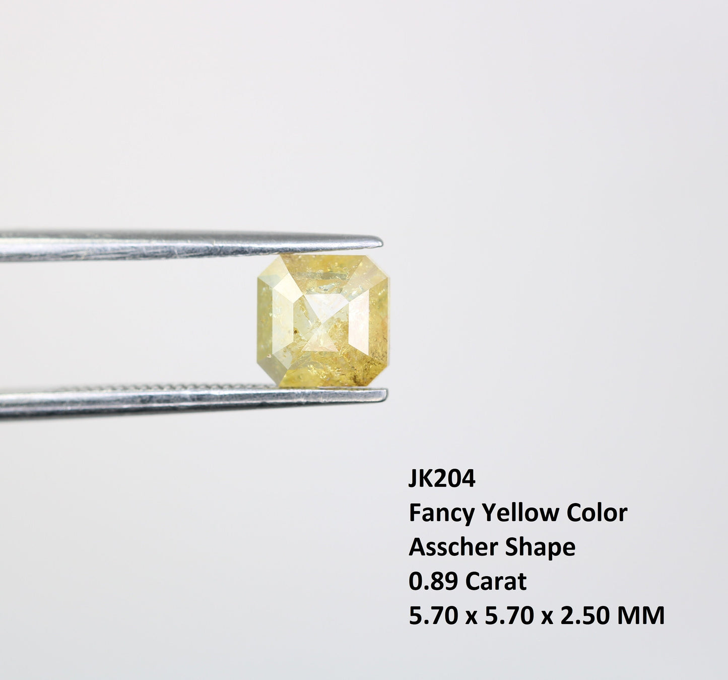 0.89 Carat Fancy Yellow Color Opaque Clarity Loose Polished Diamond For Promise RingFor Gold Ring Diamonds
