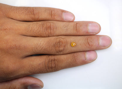 0.85 CT Opaque Pear Cut Orange Diamond | Natural Loose Gem for Custom Proposal Ring | Unique Gold Jewelry for Engagement Set