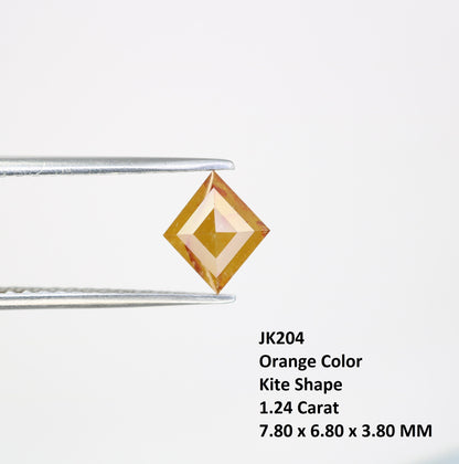 1.24 CT Shape Salt and Pepper Kite Shape - Natural Kite shape Loose Diamond -For 14k Gold Jewelry - Christmas Gift - LABORDAY Offer