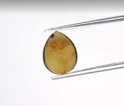 1.60 CT Loose Fancy Peach Pear Cut Diamond | Polished Gem for Custom Wedding Ring | Unique Gold Jewelry for Engagement
