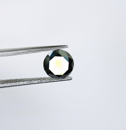 1.67 CT Fancy Black Round Brilliant Cut Diamond | Ideal for Custom Jewelry | Perfect Gift for Girlfriend, Wife, or Anniversary |