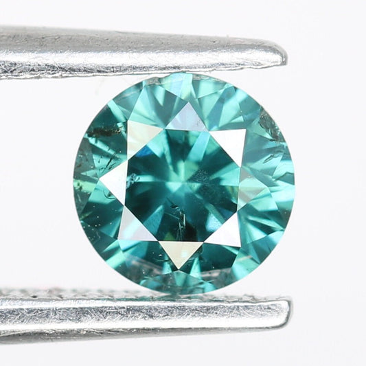 0.35 CT Round Brilliant Cut Loose Fancy Blue Diamond | Ideal for Engagement Rings and Gold Jewelry | High-Quality Loose Gemstone