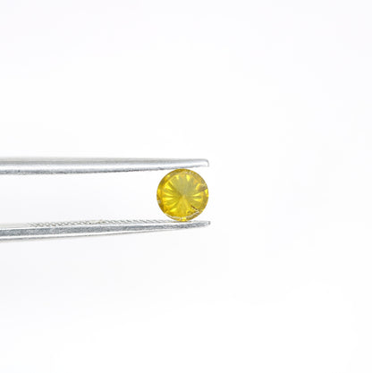 0.31 CT Fancy Yellow Round Brilliant Cut Loose Polished Diamond | Perfect for Rings, Earrings, and Jewelry Making | High-Quality Gemstone