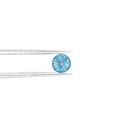 0.63 CT Fancy Blue Round Brilliant Cut Polished Diamond | Ideal for Designer Engagement Jewelry, Gold Rings | High-Quality Loose Gemstone