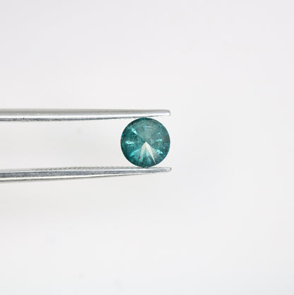 0.61 CT Rustic Polished Green Diamond | Brilliant Cut Green Diamond for Eternity Bands and Gold Rings | High-Quality Loose Gemstone