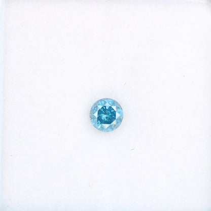 0.63 CT Fancy Blue Round Brilliant Cut Polished Diamond | Ideal for Designer Engagement Jewelry, Gold Rings | High-Quality Loose Gemstone