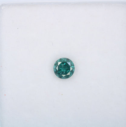 0.61 CT Rustic Polished Green Diamond | Brilliant Cut Green Diamond for Eternity Bands and Gold Rings | High-Quality Loose Gemstone