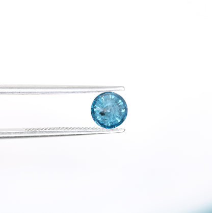 0.72 CT Blue Round Brilliant Cut Galaxy Fancy Diamond | Ideal for Wedding Rings and Gold Jewelry | High-Quality Loose Gemstone