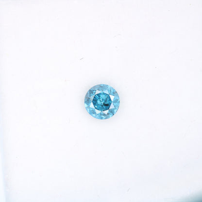 0.72 CT Blue Round Brilliant Cut Galaxy Fancy Diamond | Ideal for Wedding Rings and Gold Jewelry | High-Quality Loose Gemstone