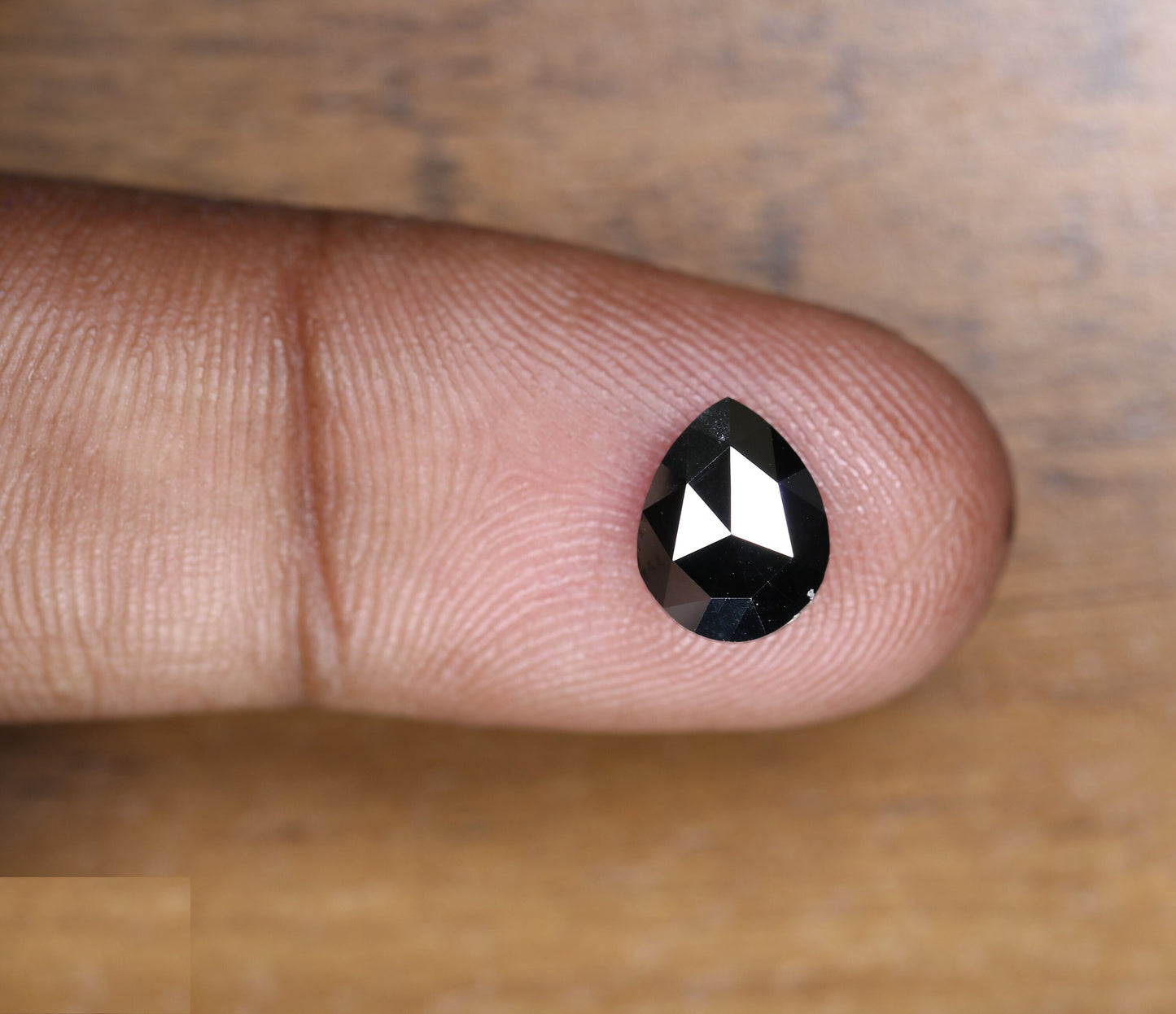 1.82 CT Fancy Black Pear Shape Diamond Polished Loose Gem for Custom Wedding Jewelry |Unique Ring, Necklace, and Earring for Gold Collection