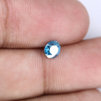 0.72 CT Blue Round Brilliant Cut Galaxy Fancy Diamond | Ideal for Wedding Rings and Gold Jewelry | High-Quality Loose Gemstone