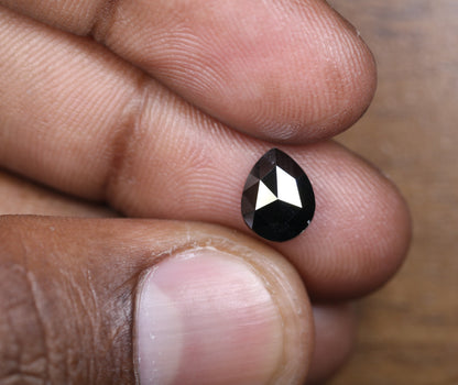 1.82 CT Fancy Black Pear Shape Diamond Polished Loose Gem for Custom Wedding Jewelry |Unique Ring, Necklace, and Earring for Gold Collection