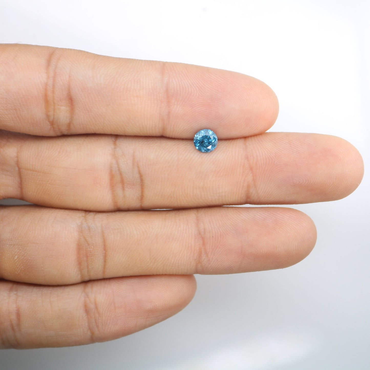 0.72 CT Blue Round Brilliant Cut Galaxy Fancy Diamond | Ideal for Wedding Rings and Gold Jewelry | High-Quality Loose Gemstone