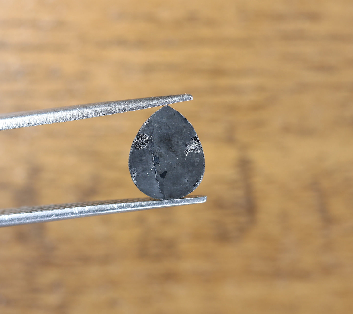 1.71 CT Popular Pear Cut Loose Black Fancy Diamond | Unique Gem for Custom Halo Ring | Elegant Gold Jewelry Accent for Engagement