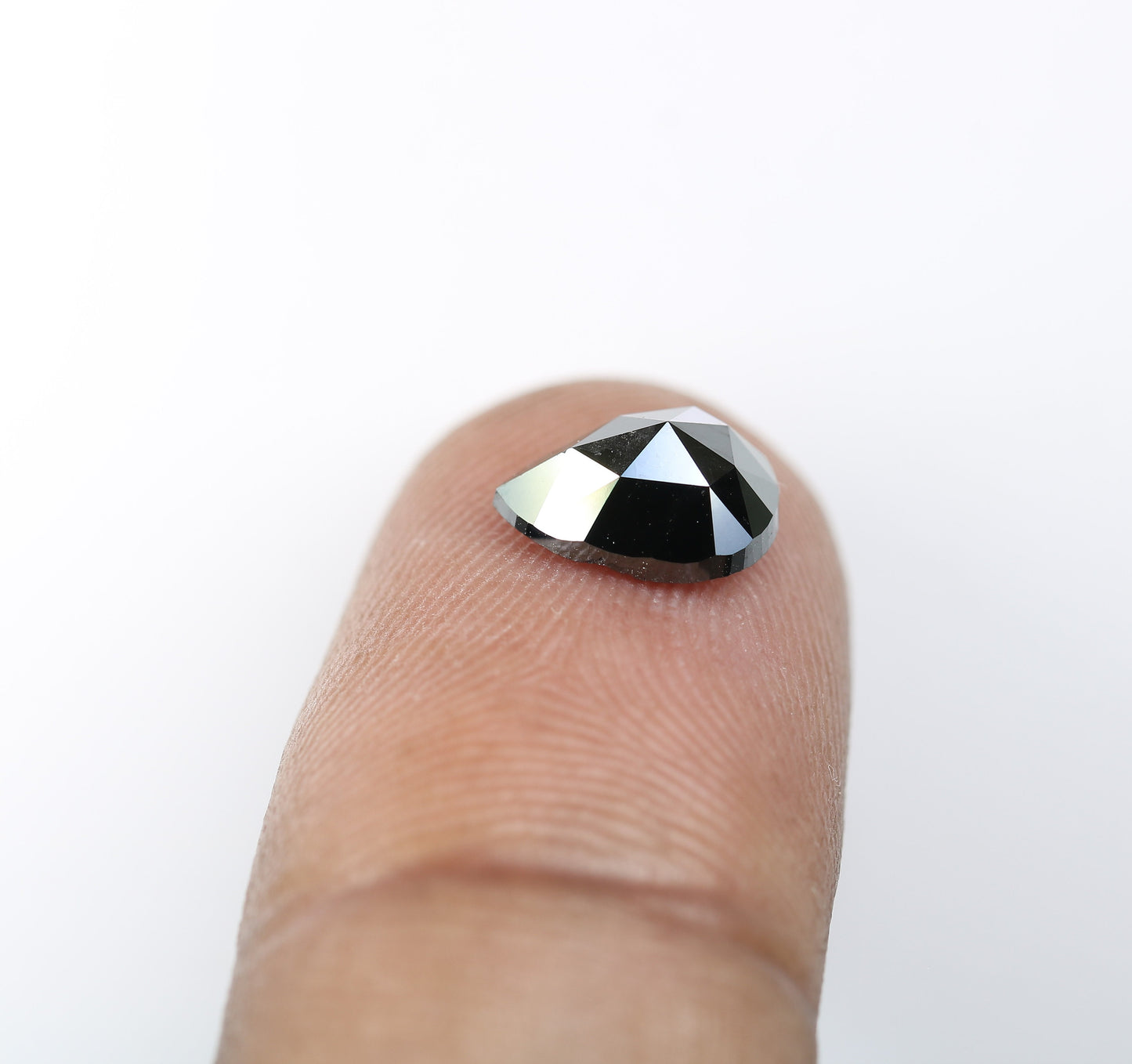 1.71 CT Popular Pear Cut Loose Black Fancy Diamond | Unique Gem for Custom Halo Ring | Elegant Gold Jewelry Accent for Engagement