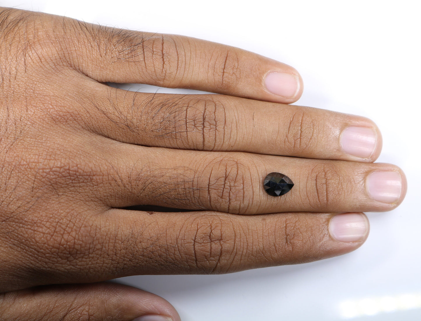 1.71 CT Popular Pear Cut Loose Black Fancy Diamond | Unique Gem for Custom Halo Ring | Elegant Gold Jewelry Accent for Engagement