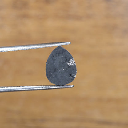 1.71 CT Loose Black Fancy Pear Cut Diamond | Ideal Gem for Custom Halo Engagement Ring | Unique Gold Jewelry Accent | Ethical Diamond Option