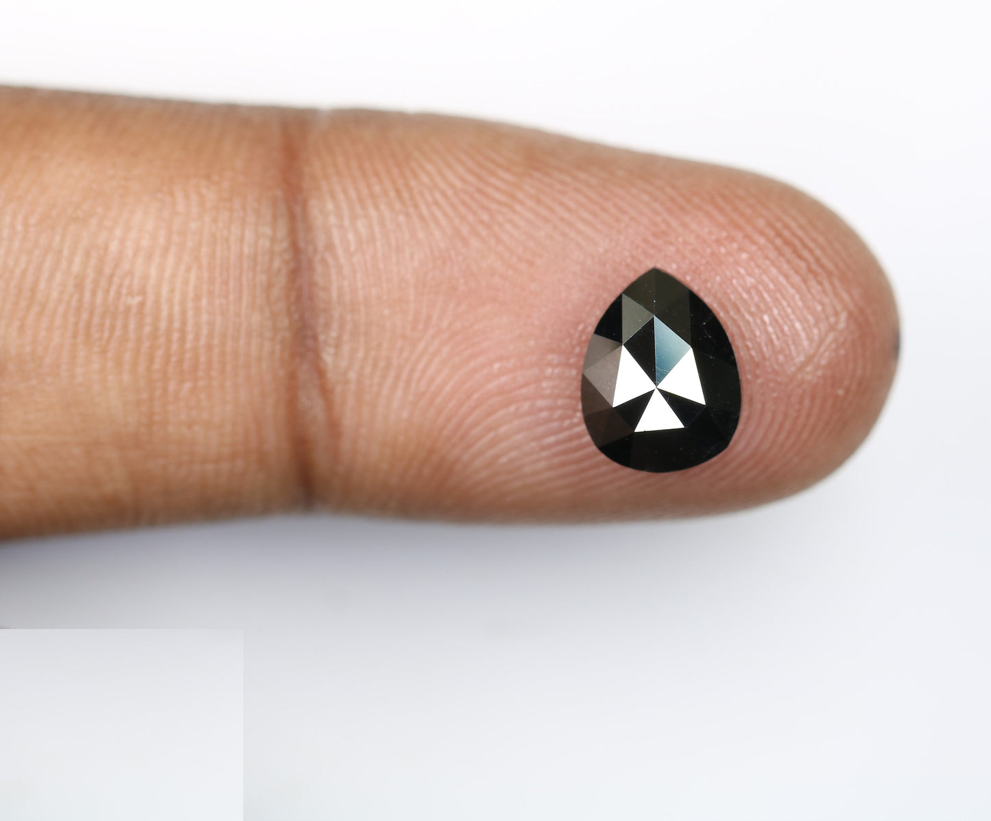1.71 CT Loose Black Fancy Pear Cut Diamond | Ideal Gem for Custom Halo Engagement Ring | Unique Gold Jewelry Accent | Ethical Diamond Option