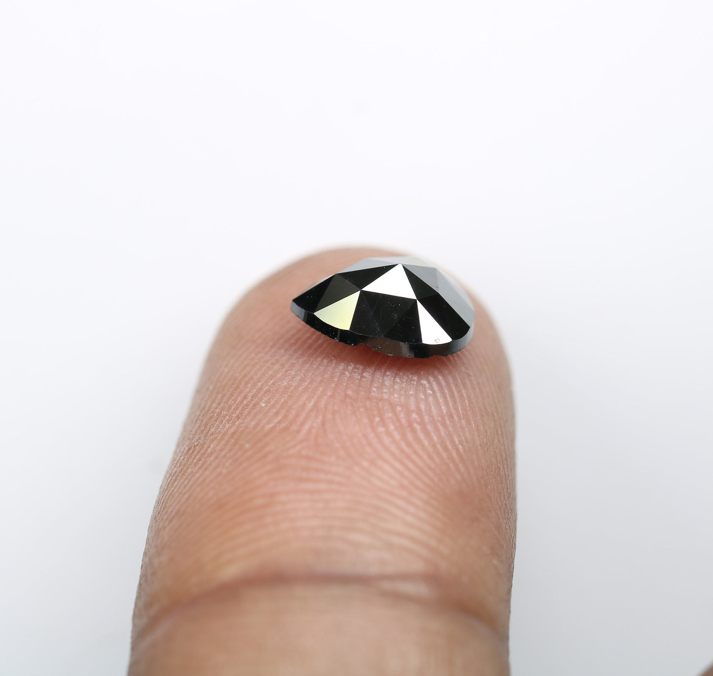 1.71 CT Loose Black Fancy Pear Cut Diamond | Ideal Gem for Custom Halo Engagement Ring | Unique Gold Jewelry Accent | Ethical Diamond Option