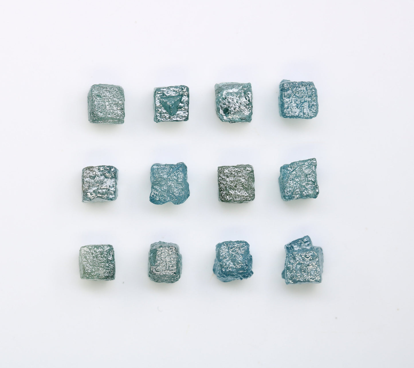 Raw Congo Blue Rough Diamond | Uncut Cube Shape Gemstone | Unique Blue Diamonds for Gold Jewelry | Ideal for Earrings & Bridal Rings