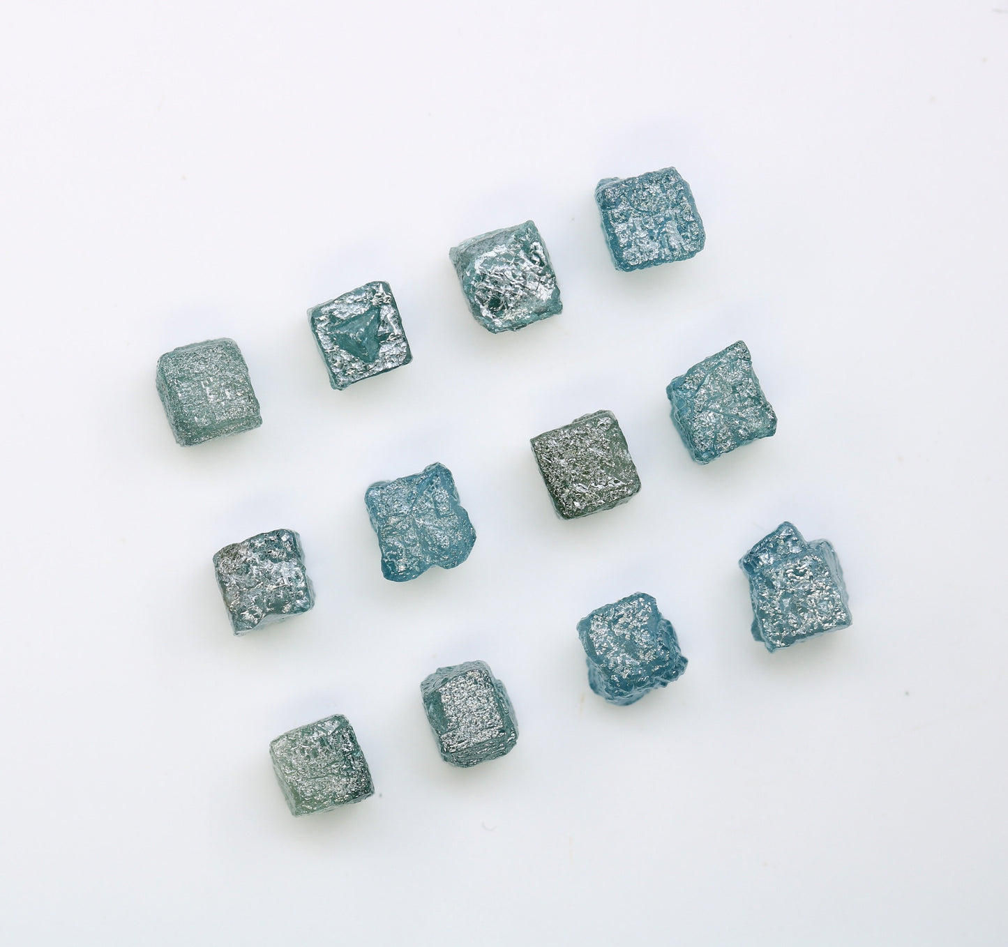 Raw Congo Blue Rough Diamond | Uncut Cube Shape Gemstone | Unique Blue Diamonds for Gold Jewelry | Ideal for Earrings & Bridal Rings