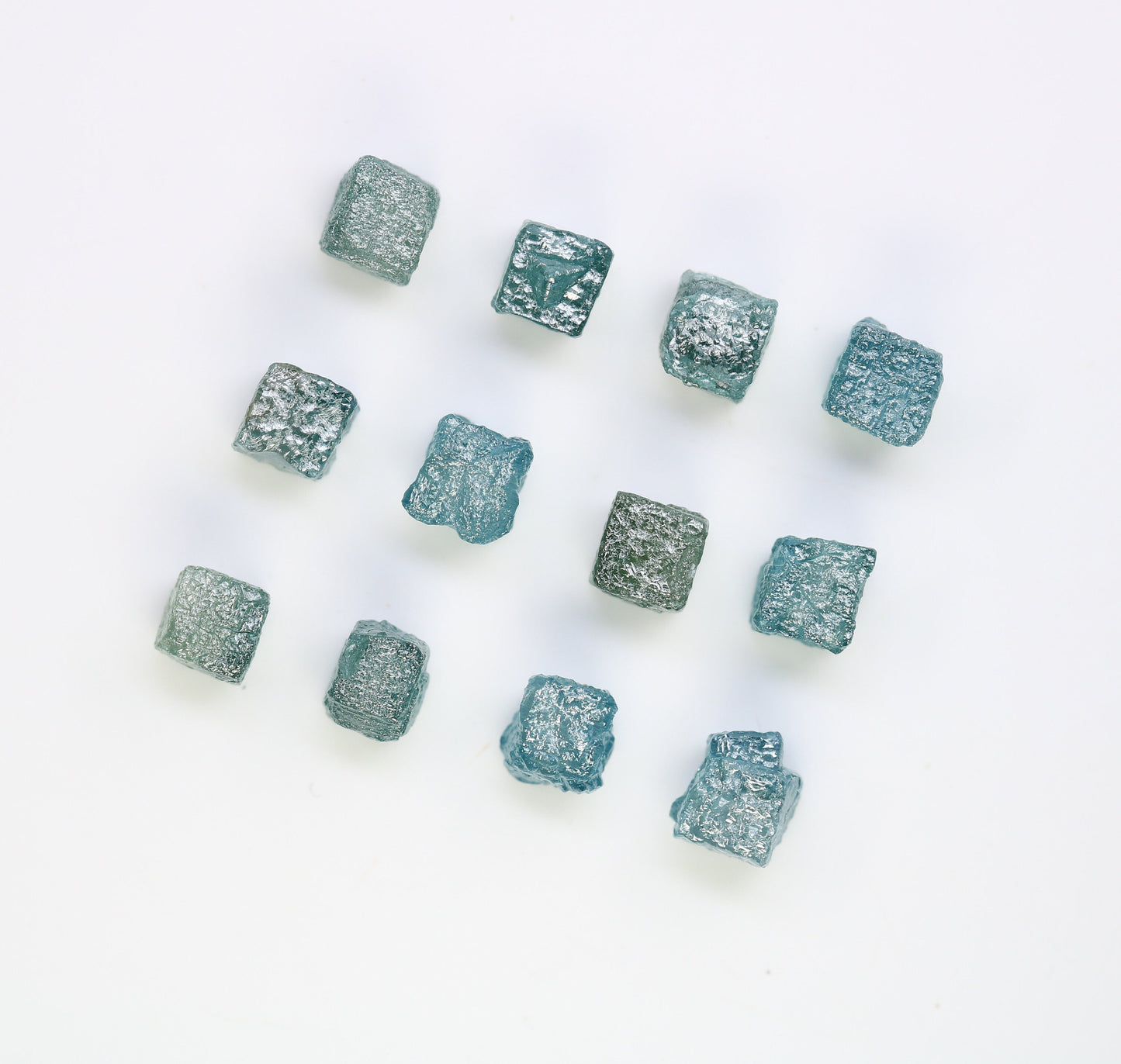 Raw Congo Blue Rough Diamond | Uncut Cube Shape Gemstone | Unique Blue Diamonds for Gold Jewelry | Ideal for Earrings & Bridal Rings