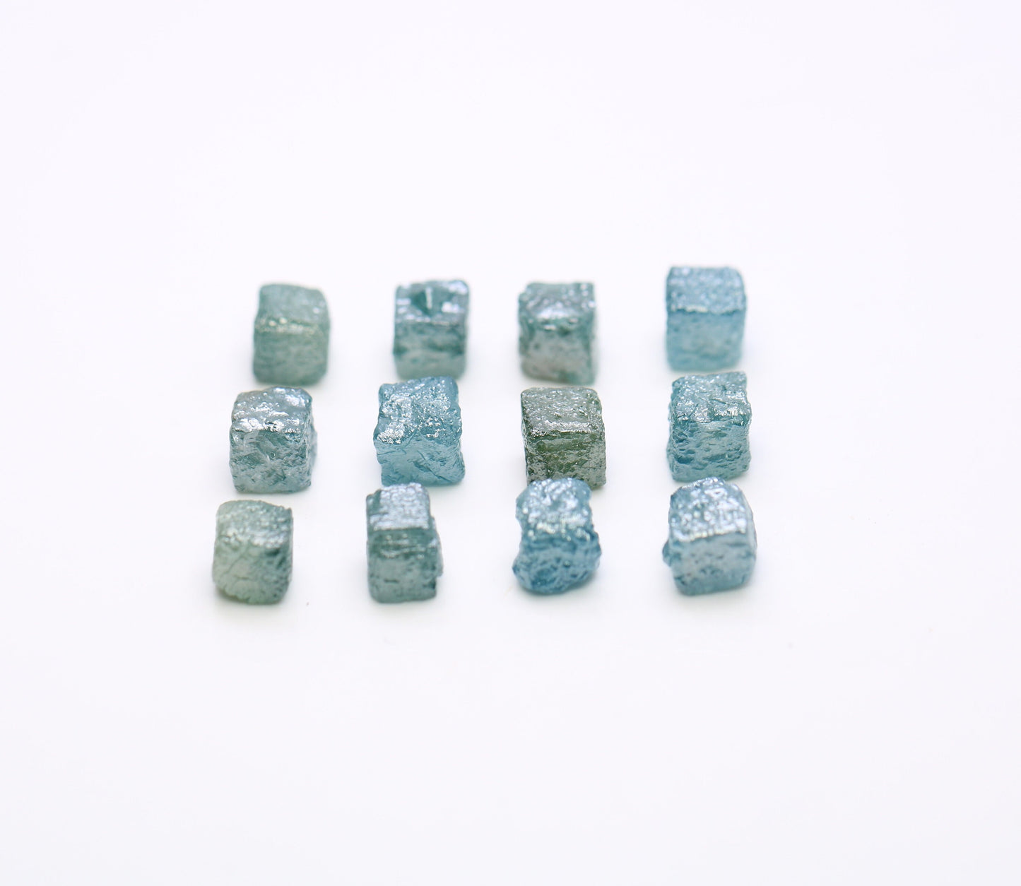 Raw Congo Blue Rough Diamond | Uncut Cube Shape Gemstone | Unique Blue Diamonds for Gold Jewelry | Ideal for Earrings & Bridal Rings