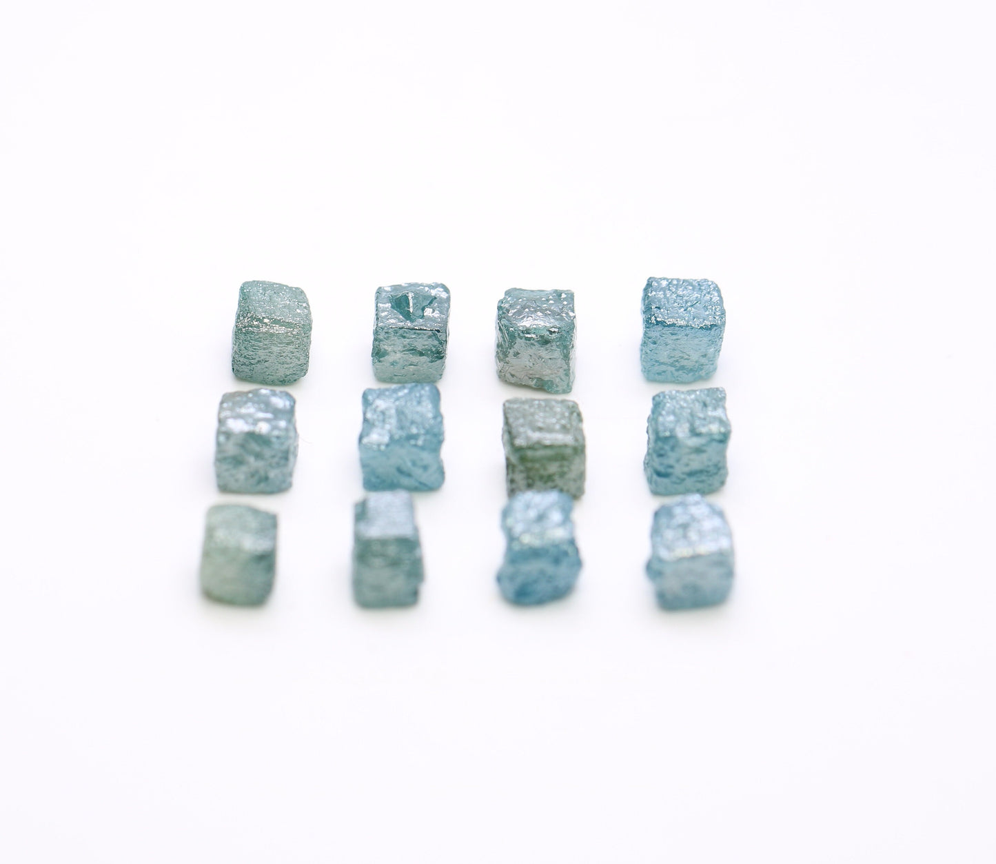 Raw Congo Blue Rough Diamond | Uncut Cube Shape Gemstone | Unique Blue Diamonds for Gold Jewelry | Ideal for Earrings & Bridal Rings