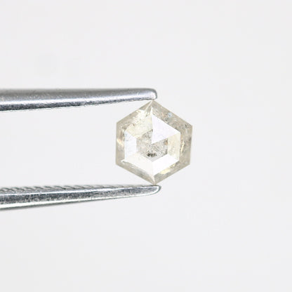 0.37 CT Natural Loose Hexagon - Salt and Pepper Hexagon For Rings - Rings Gifts For Wedding -  Fancy Gift for Her - Handmade Diamond