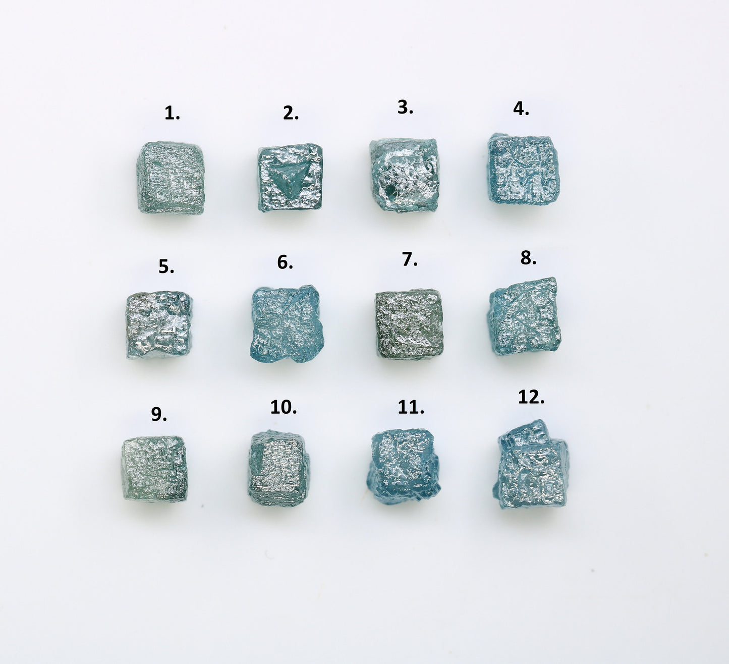 Raw Congo Blue Rough Diamond | Uncut Cube Shape Gemstone | Unique Blue Diamonds for Gold Jewelry | Ideal for Earrings & Bridal Rings