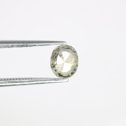 0.61 CT Elegant Salt and Pepper Oval Diamond | Perfect for Wedding Ring, Jewelry for Multiple Occasions, Gold Ring