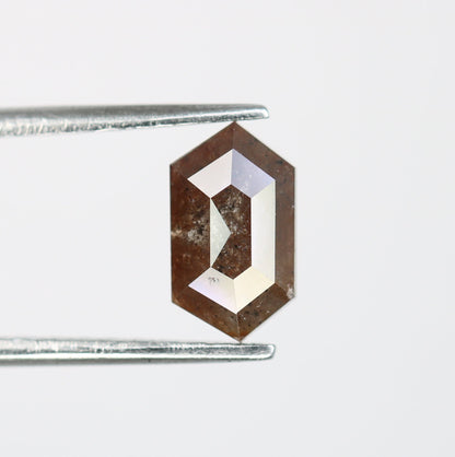 1.25 CT Natural Loose Hexagon - Salt and Pepper Hexagon For Rings - Rings Gifts For Wedding -  Fancy Gift for Her - Handmade Diamond