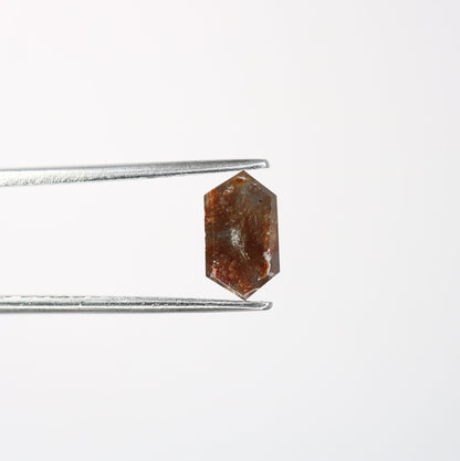 1.25 CT Natural Loose Hexagon - Salt and Pepper Hexagon For Rings - Rings Gifts For Wedding -  Fancy Gift for Her - Handmade Diamond