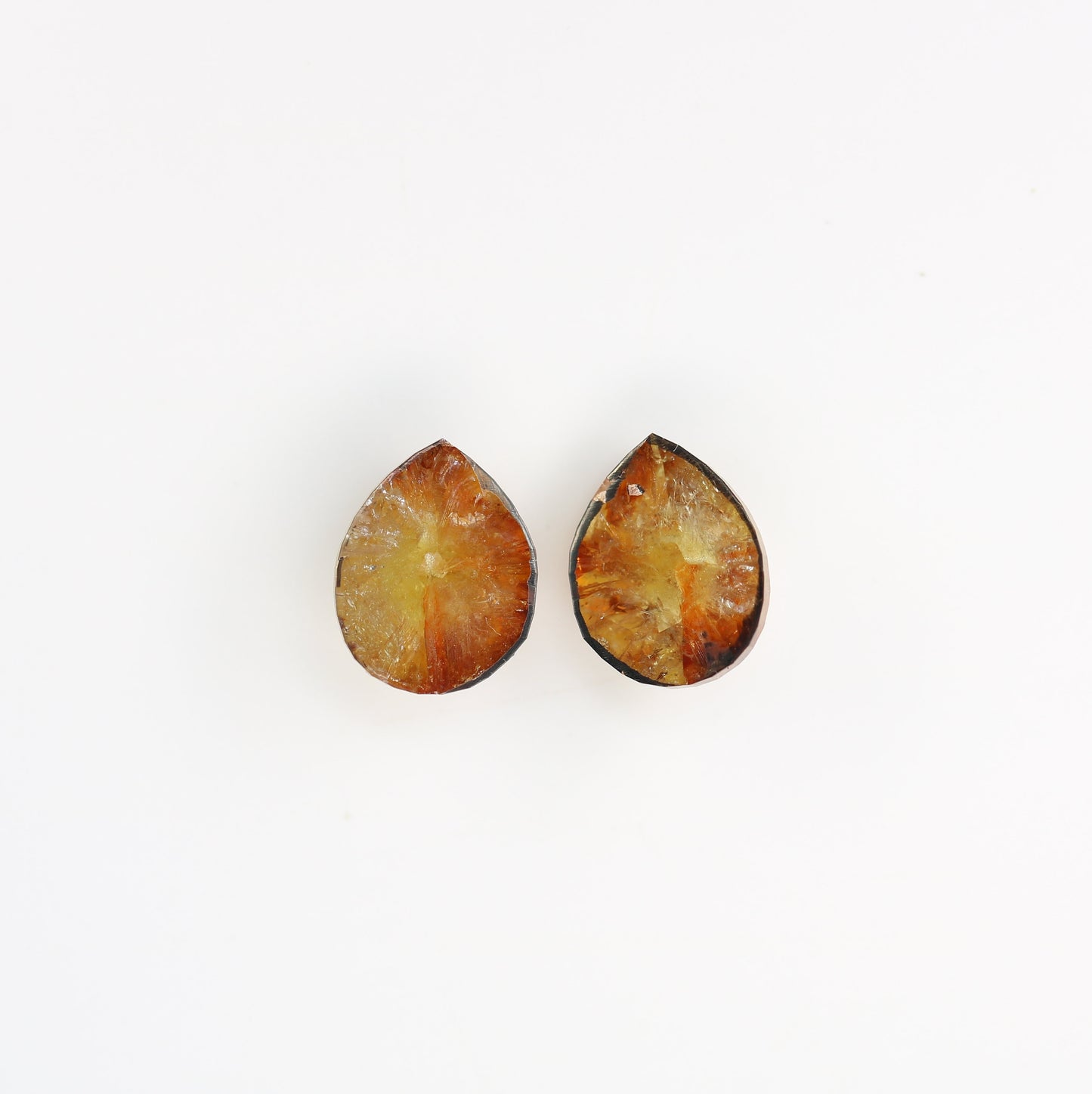1.93 CT Pear Shape Yellow Color Rustic Diamond | Gem for Custom Wedding Ring | Pear Halo and Prong Set Design | Perfect Gift for Wife |