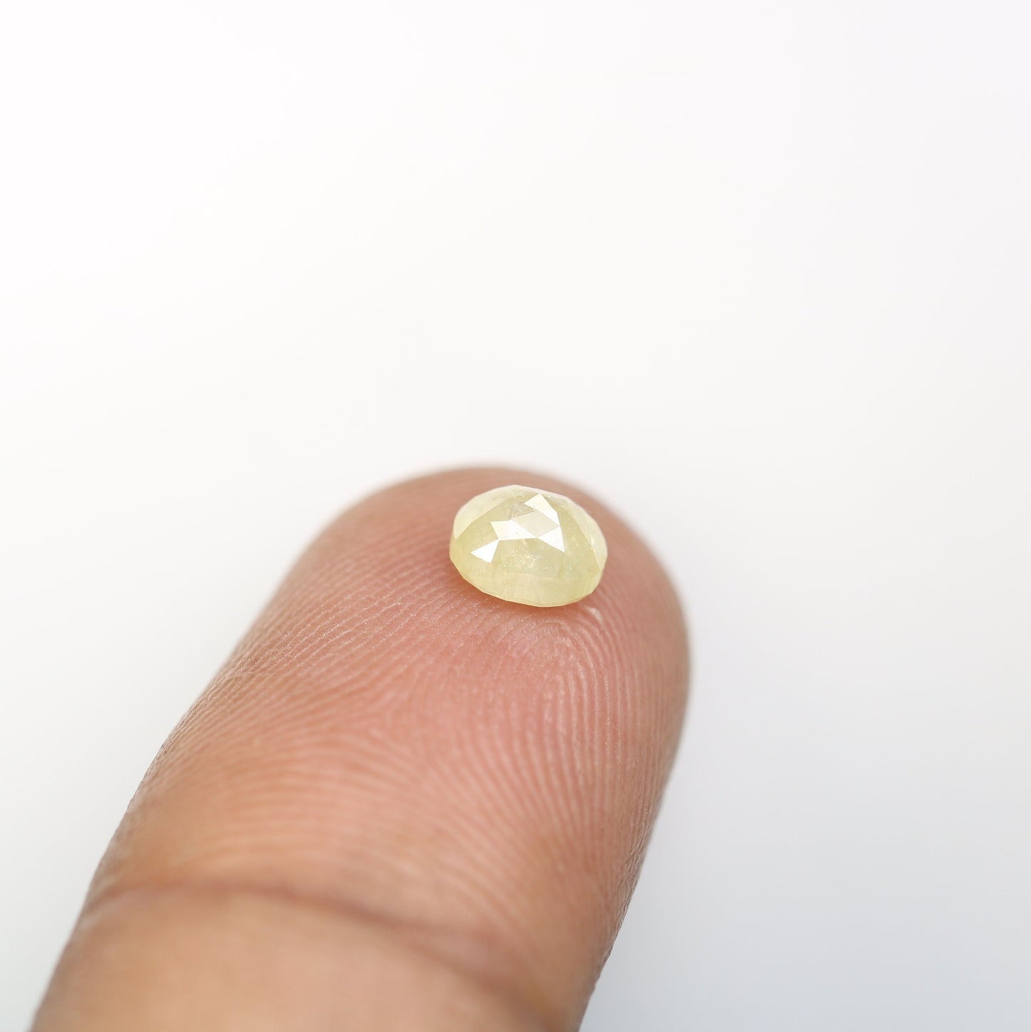0.91 CT Fancy Light Yellow Oval Diamond | Rustic Bezel Set Diamond for Engagement Ring, Gift for Girlfriend, Wedding Gift