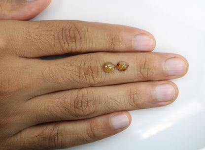 1.93 CT Pear Shape Yellow Color Rustic Diamond | Gem for Custom Wedding Ring | Pear Halo and Prong Set Design | Perfect Gift for Wife |