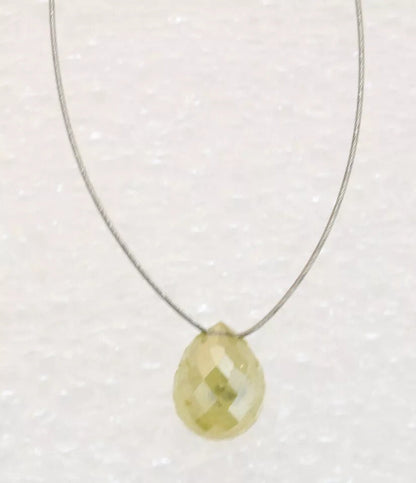0.54 CT Natural Fancy Yellow Diamond Beads – 4.80 MM Rustic Loose Teardrop Beads for Jewelry Making