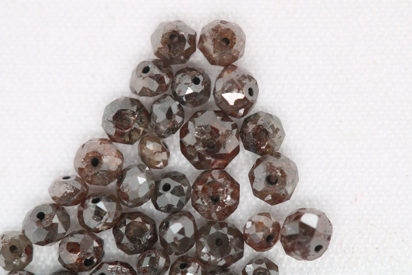 Natural Loose Round Fancy Brown Diamond Beads–1.50 to 3.10 MM, 20-Piece Lot |Raw Fancy Brown Diamonds for Unique Jewelry Making,Custom Beads