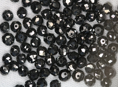 Natural Loose Round Black Diamonds – Fancy Color, 1.50 to 3.10 MM, 20-Piece Bead Lot | Raw Black Diamonds for Elegant Custom Jewelry Designs