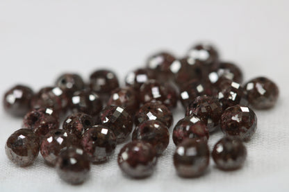 Natural Loose Round Fancy Red Diamond Beads – 3.90 to 4.20 MM, 10-Piece Lot | Drilled Red Diamonds for Custom Jewelry Making, Unique Beads